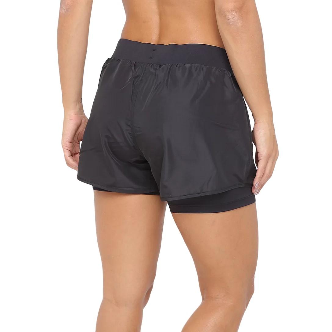 Asics Running Femenino Core Short 2N1 Op 1 Black