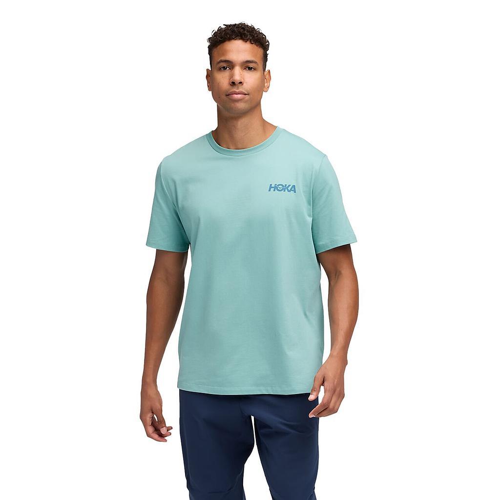 Hoka Remeras Masculino Running Hoka Manifesto Gpx Tee Seawater