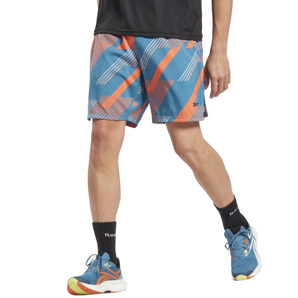 Reebok Masculino Ts Speed 3.0 Aop Short Steely Blue S23-R