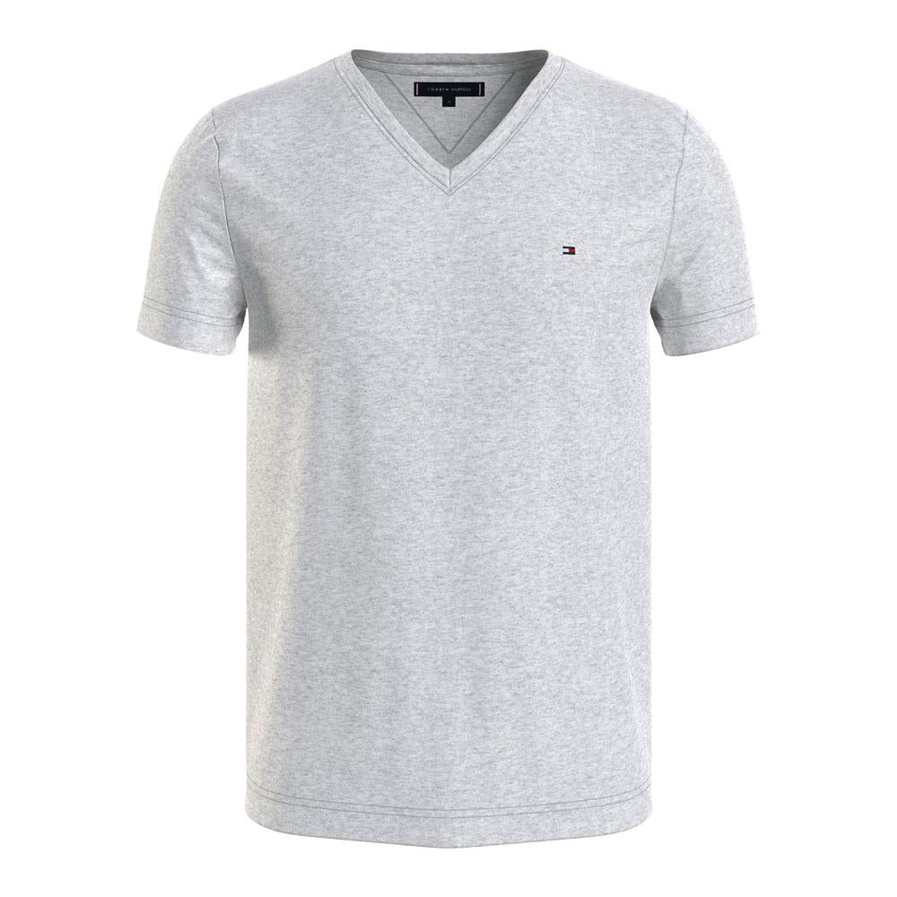 Tommy Hilfiger Remera Masculino WCC ESSENTIAL COTTON VNECK T LIGHT GREY HEATHER