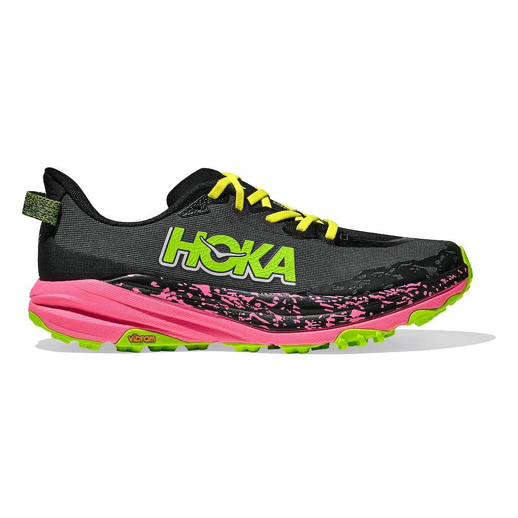 Hoka Deportivos Masculino Trail Speedgoat 6 Black/Neonrose
