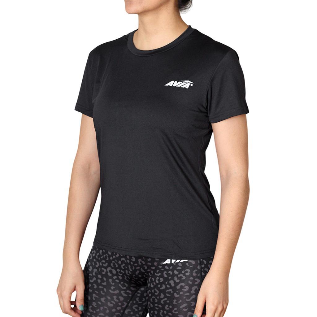 Avia Remeras Femenino Running Phoenix Black