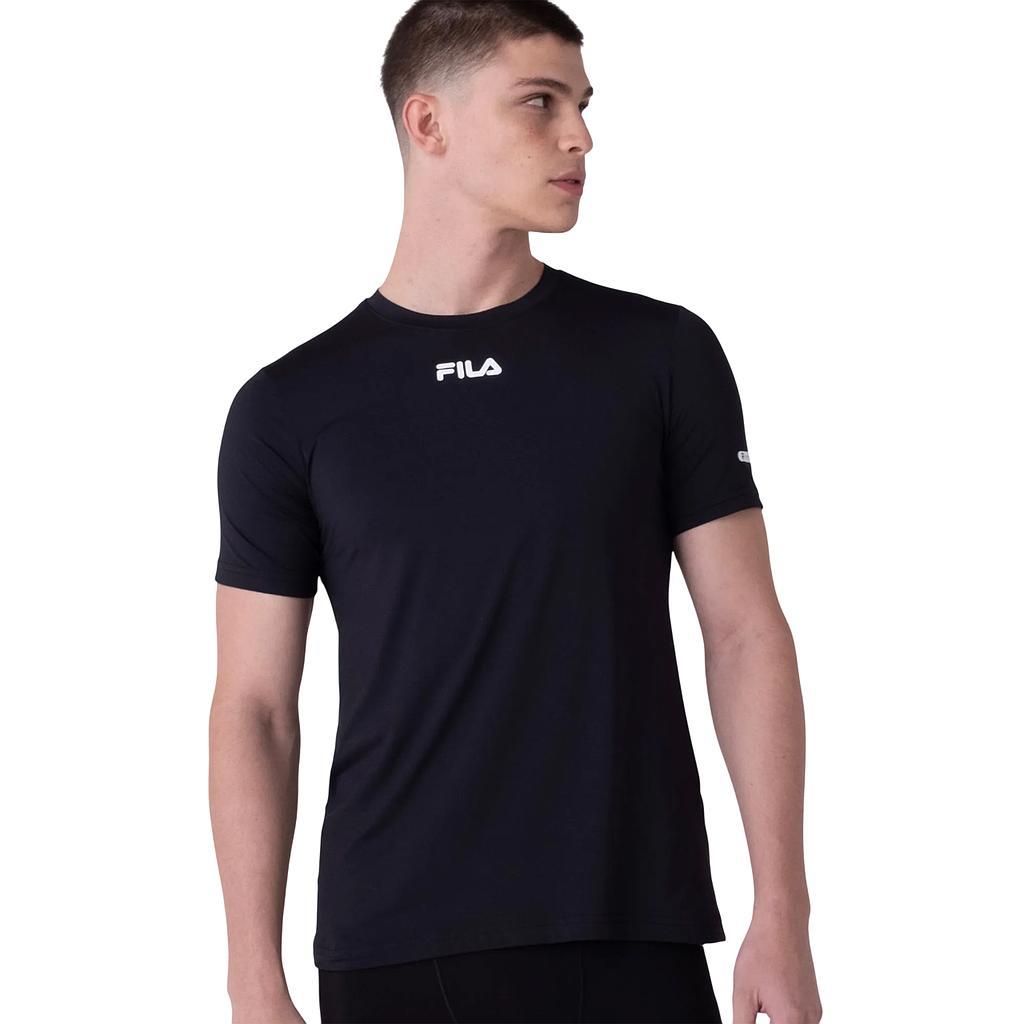 Fila Remeras Masculino Training Sun Protect Breezy Black/White