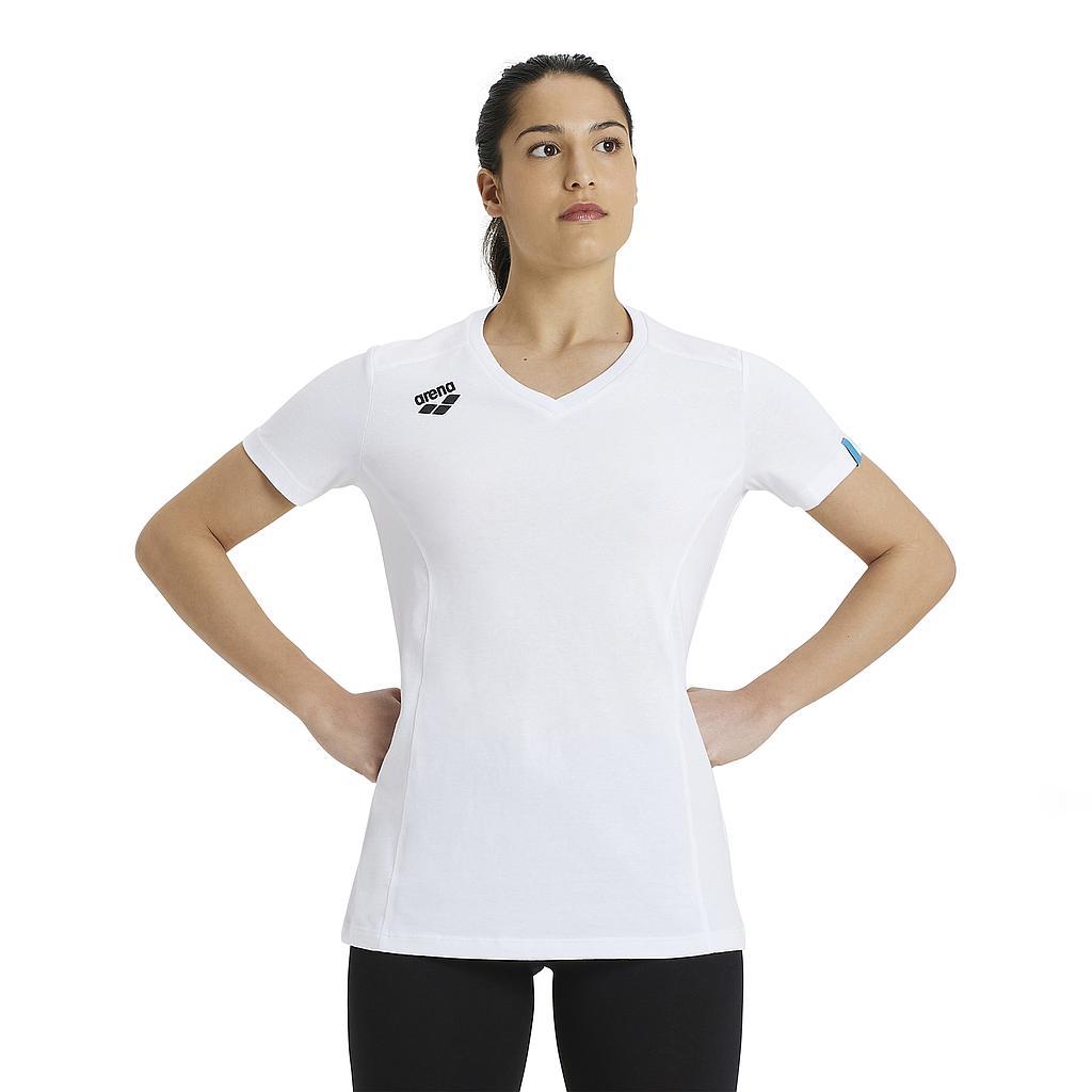 Arena Remeras Unisex Moda Team T Shirt Panel White