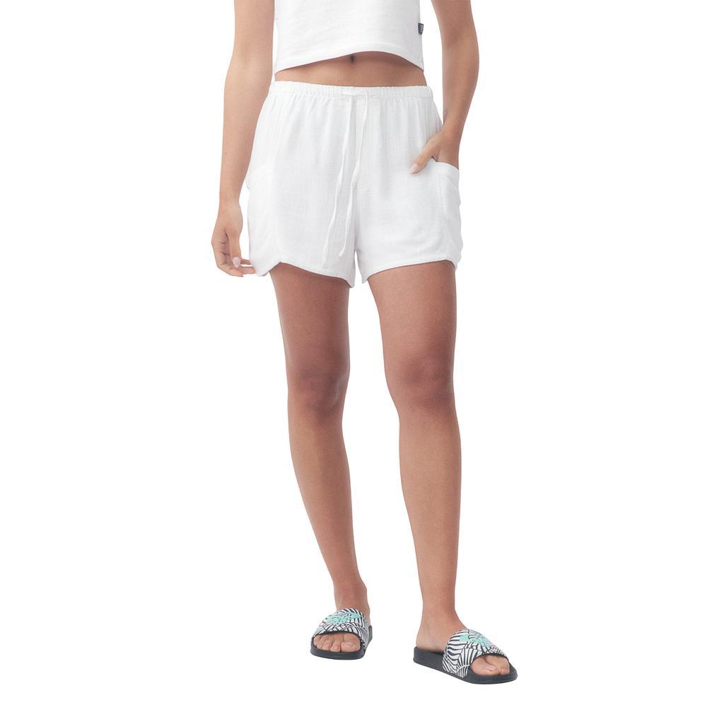Roxy Shorts Femenino Moda Acapulco White