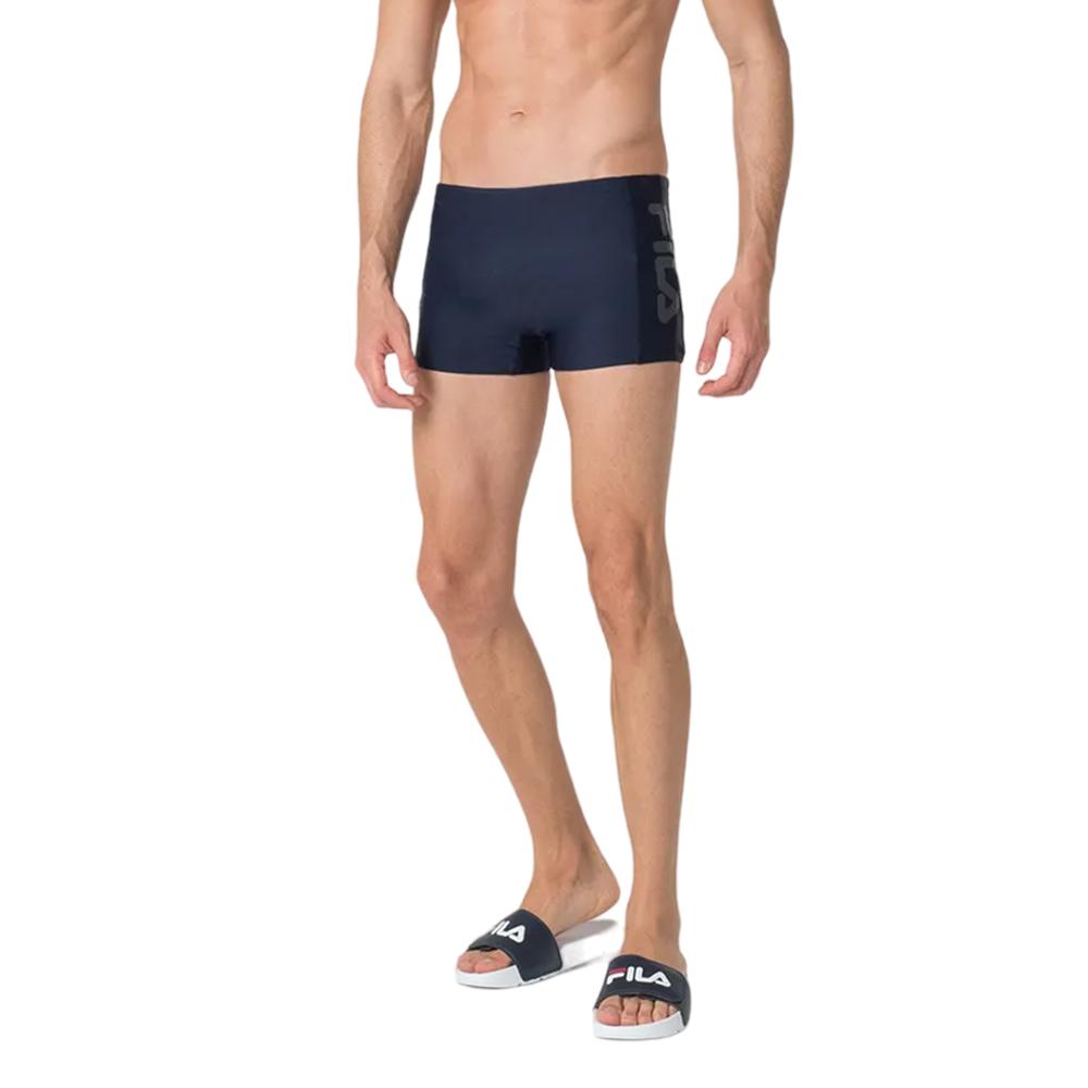 Fila Boxers Masculino Swimming Trunks Side Print Nautical Marine/Navy