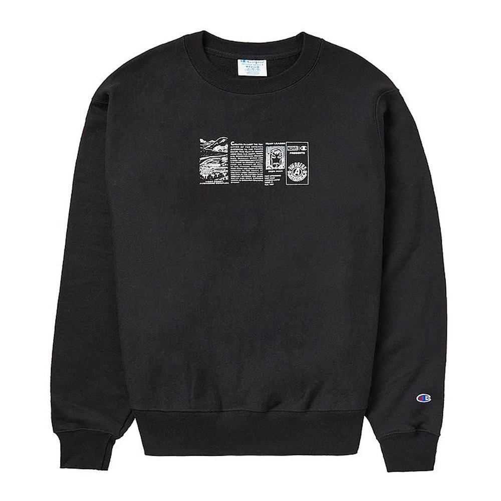 GF70592513003 Champion Sweater Unisex Reverse Weave Crew Black