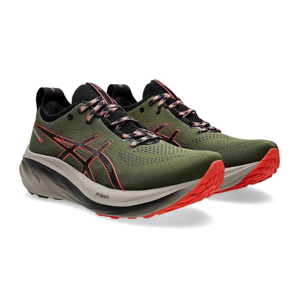 Asics Deportivos Masculino Running Gel Nimbus 26 Tr Nature Bathing/Red Snapper