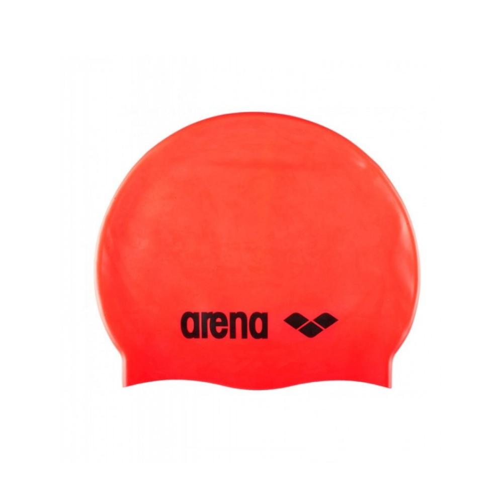 Arena Gorras de Natacion Unisex Natacion Classic Silicone Fluored Black