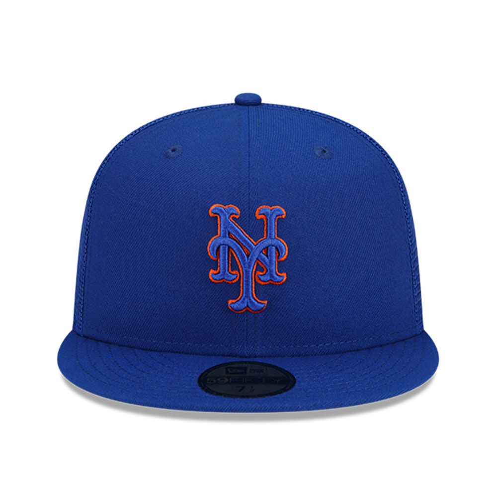 MAZ-New Era Gorros MLB 59Fifty New York Mets Blue/Orange/Grey
