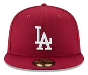 New Era Gorros MLB 59Fifty Los Angeles Dodgers Bordó/Grey/White