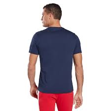 Reebok Masculino Gs Reebok Linear Read Tee Vector Navy/White