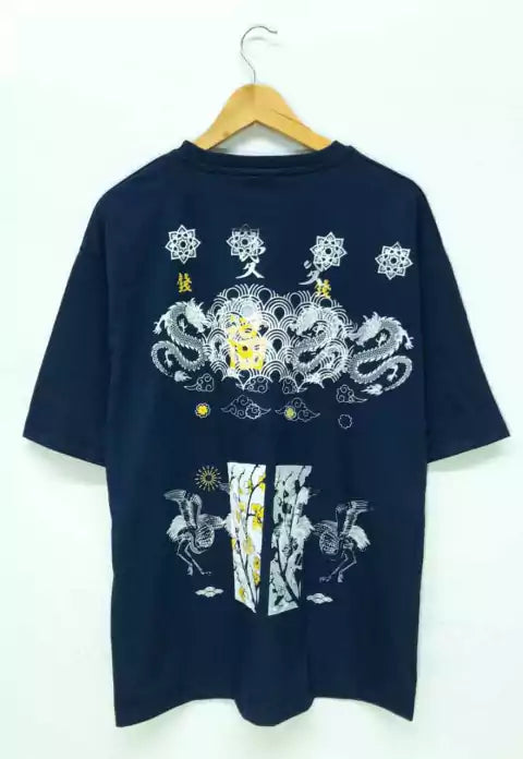 Remera Masculino  Oversized Japan sky Azul Marino