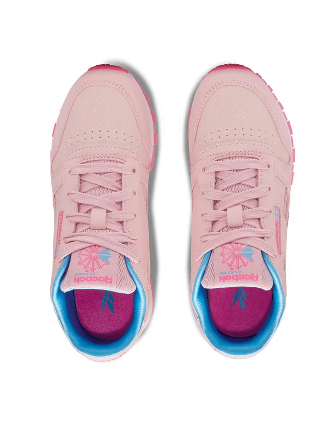 HR0648  Reebok Running Femenino Classic Leather Step N Flash Pink Glow/Pink Glow/Atomic Pink
